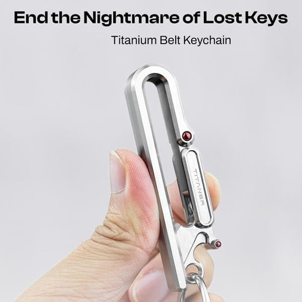 Titanium Belt Keychain: End the Nightmare of Lost Key